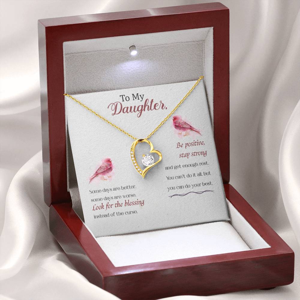 To my Daughter - Some days are better - Forever Love Necklace - Personalize Memories