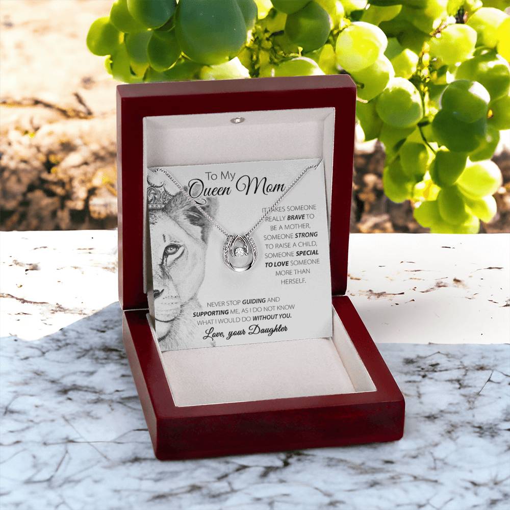 To My Queen Mom Gift from Daughter - Lucky In Love PARTNER - Personalize Memories