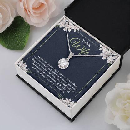 To My Wife Necklace - Thoughtful Gift from Husband to Wife - Eternal Hope Necklace - Personalize Memories
