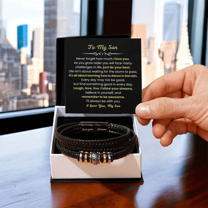 Son Jewelry Gift from Mom – Graduation, Birthday – Love You Forever Bracelet - Personalize Memories