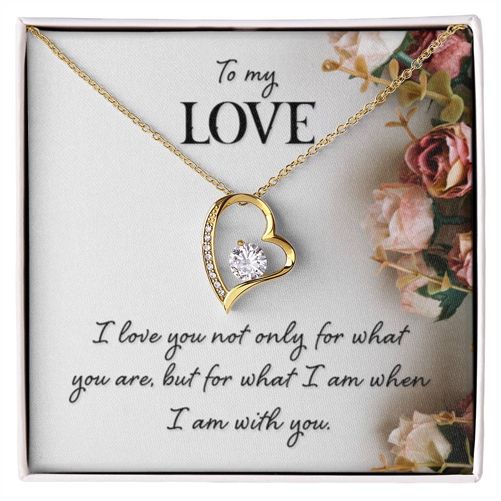 To My Love Gift - Forever Love Necklace - Perfect Gift for Soulmate - Personalize Memories