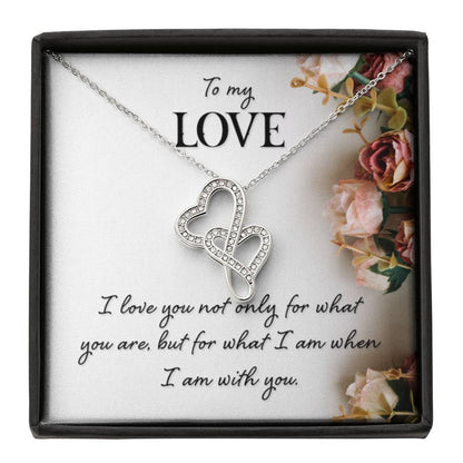 To My Love Gift - Heart-to-heart Necklace - Perfect Gift for Soulmate - Personalize Memories