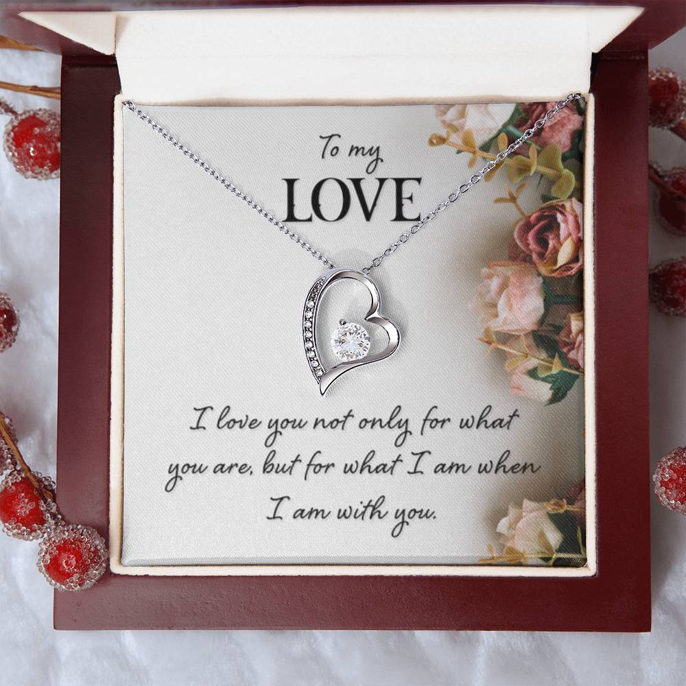 To My Love Gift - Forever Love Necklace - Perfect Gift for Soulmate - Personalize Memories