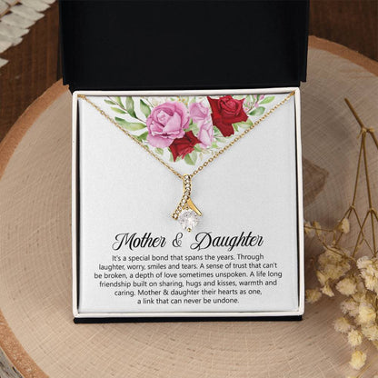 Mother & Daughter Gift - It's a Special Bond That Spans The Years - Alluring Beauty Necklace - Personalize Memories