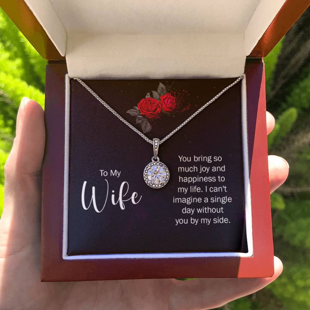 To My Wife Necklace - Romantic Jewelry for Valentine’s Day & Anniversaries - Eternal Hope Necklace - Personalize Memories