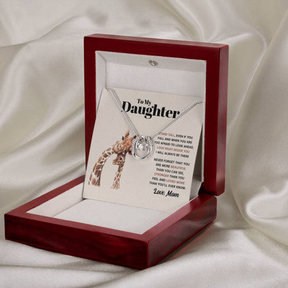 To My Daughter Necklace – Mom’s Choice for Daughter Birthday Graduation –  Lucky In Love Necklace - Personalize Memories