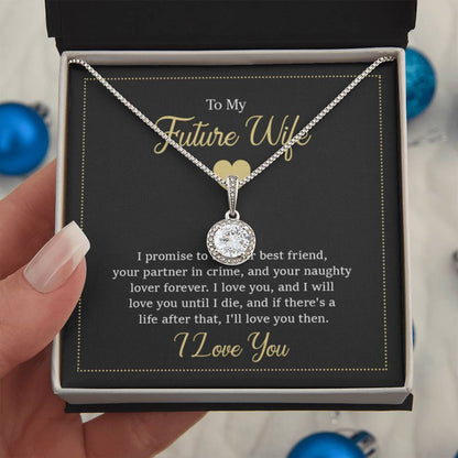 Future Wife Necklace - Romantic Jewelry Gift for Girlfriend for Valentine’s Day, Birthday & Proposal Celebrations - Eternal Hope Necklace - Personalize Memories