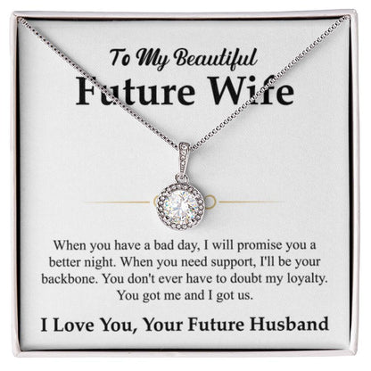 Future Wife Necklace - Gift for Engagement, Proposal or Romantic Surprises - Eternal Hope Necklace - Personalize Memories