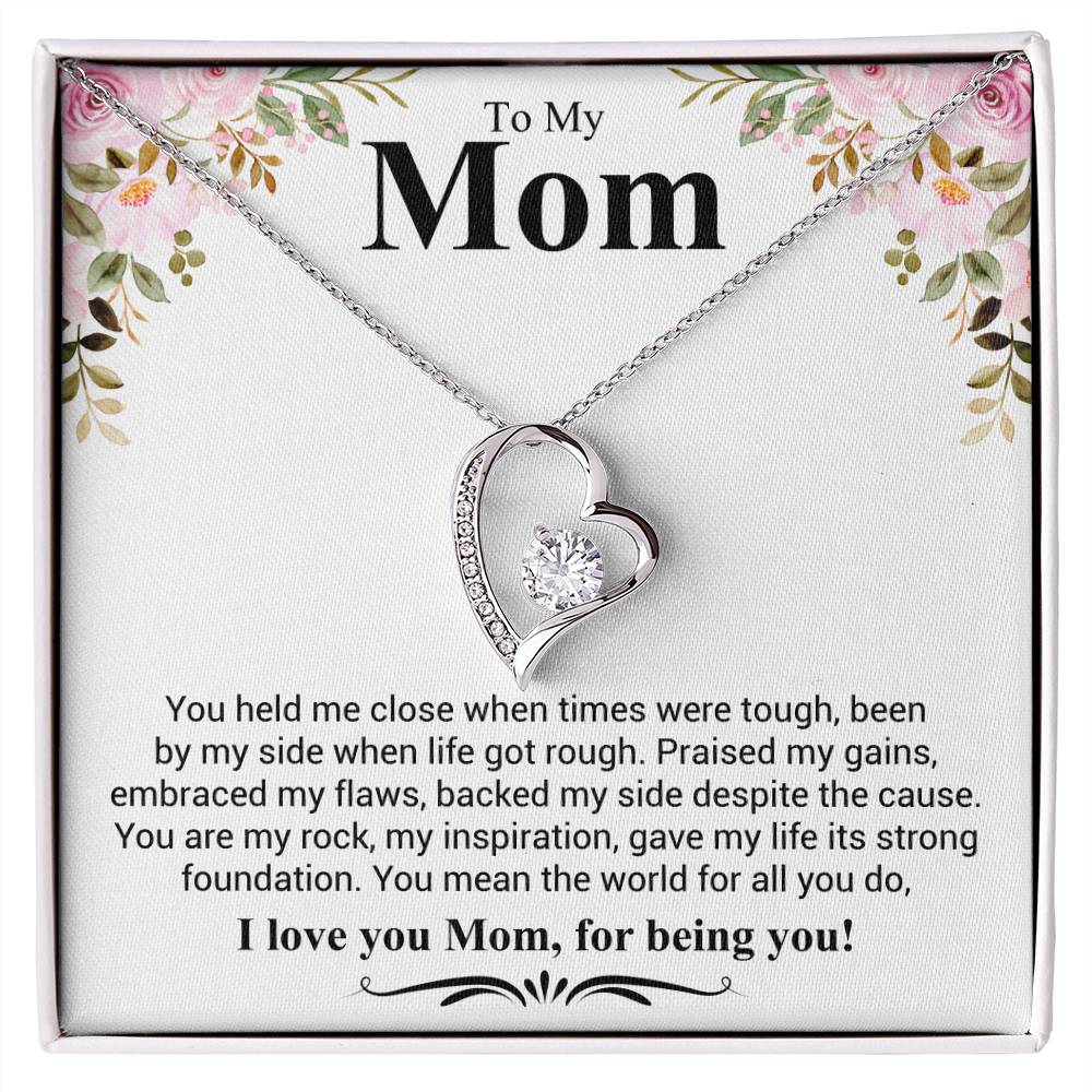 Gift for Mom - I Love You Mom - Forever Love Necklace - Personalize Memories