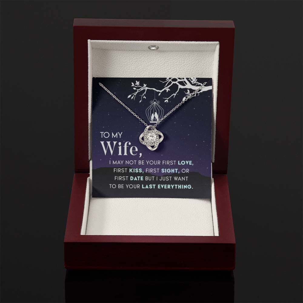 Anniversary & Valentine’s Day Gift for Wife - Emotional Jewelry from Husband - Love Knot Necklace - Personalize Memories