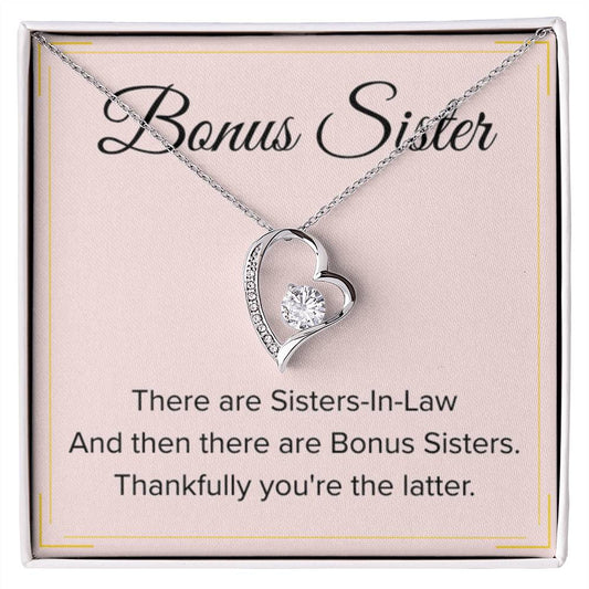 Bonus Sister Necklace Gift - Forever Love Necklace - Personalize Memories