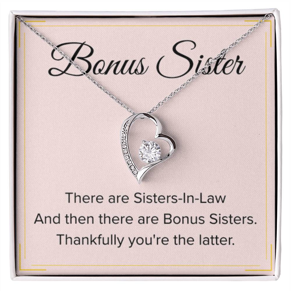 Bonus Sister Necklace Gift - Forever Love Necklace - Personalize Memories