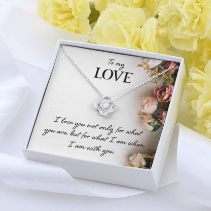 To My Love Gift - Love Knot Necklace - Perfect Gift for Soulmate - Personalize Memories