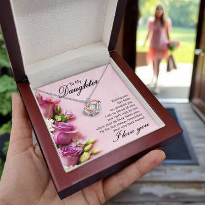 To My Daughter Necklace – Mother Daughter Jewelry Gift – Crown Pendant Necklace - Personalize Memories