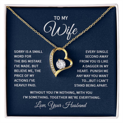 Wife Jewelry Gift from Husband - Sweet Romantic Gift for Valentine’s Day - Forever Love Necklace - Personalize Memories