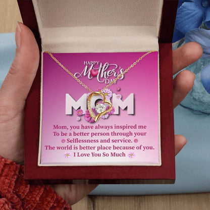 Mother's Day Gift - I Love You So Much - Forever Love Necklace - Personalize Memories