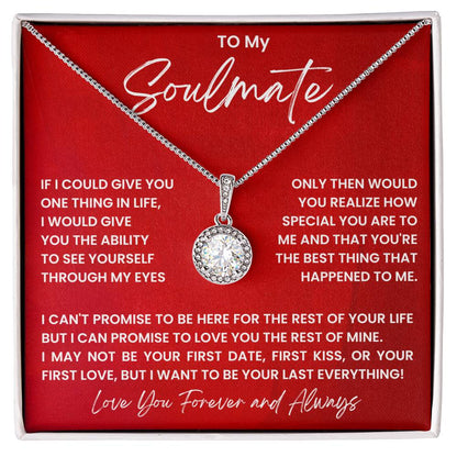 To My Soulmate - Love You Forever And Always - Eternal Hope Necklace - Personalize Memories