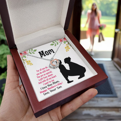 Happy Mother's Day Present - Mom you are so special - Crown Pendant Necklace - Personalize Memories