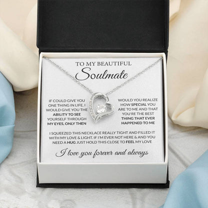 Gift for Soulmate - Feel My Love - Forever Love Necklace - Personalize Memories