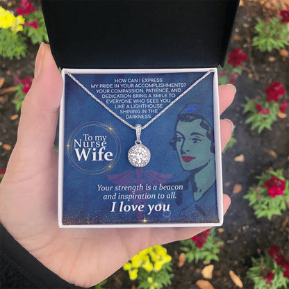 To My Nurse Wife Necklace - Eternal Hope Necklace - Gift for Wife from Husband - Personalize Memories