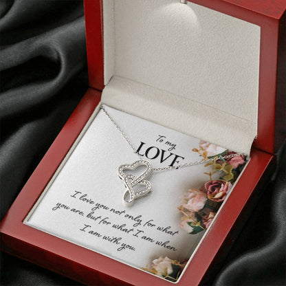 To My Love Gift - Heart-to-heart Necklace - Perfect Gift for Soulmate - Personalize Memories