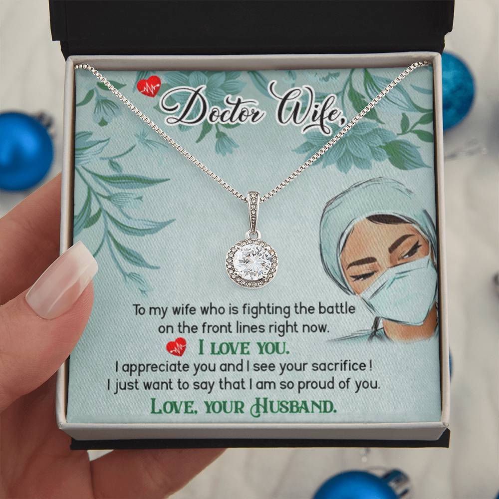 Doctor Wife Gift - Eternal Hope Necklace - Gift for Wife from Husband - Personalize Memories