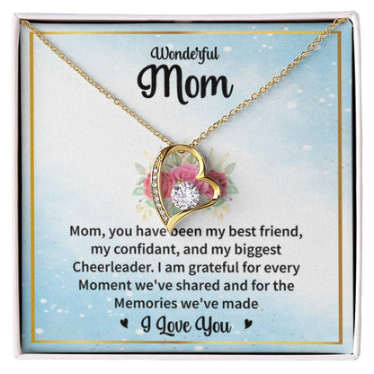 Gift for Wonderful Mom - Forever Love Necklace - Personalize Memories