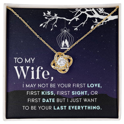 Anniversary & Valentine’s Day Gift for Wife - Emotional Jewelry from Husband - Love Knot Necklace - Personalize Memories