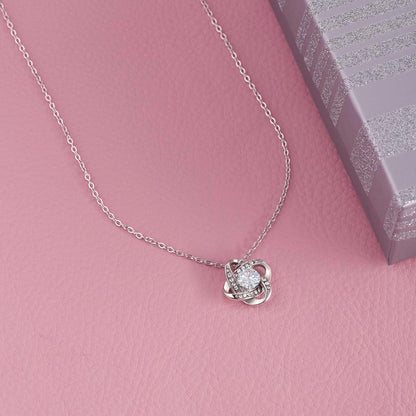 To The Woman Who Changed My Life - Love Knot Necklace Gift Set