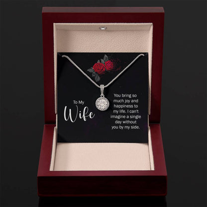 To My Wife Necklace - Romantic Jewelry for Valentine’s Day & Anniversaries - Eternal Hope Necklace - Personalize Memories