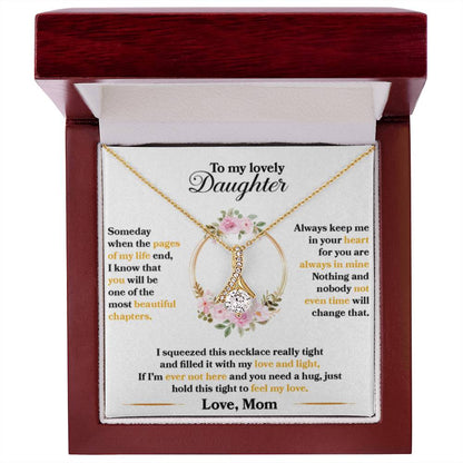 To My Daughter Necklace – Daughter Birthday Graduation Celebration Gift – Alluring Beauty Necklace - Personalize Memories