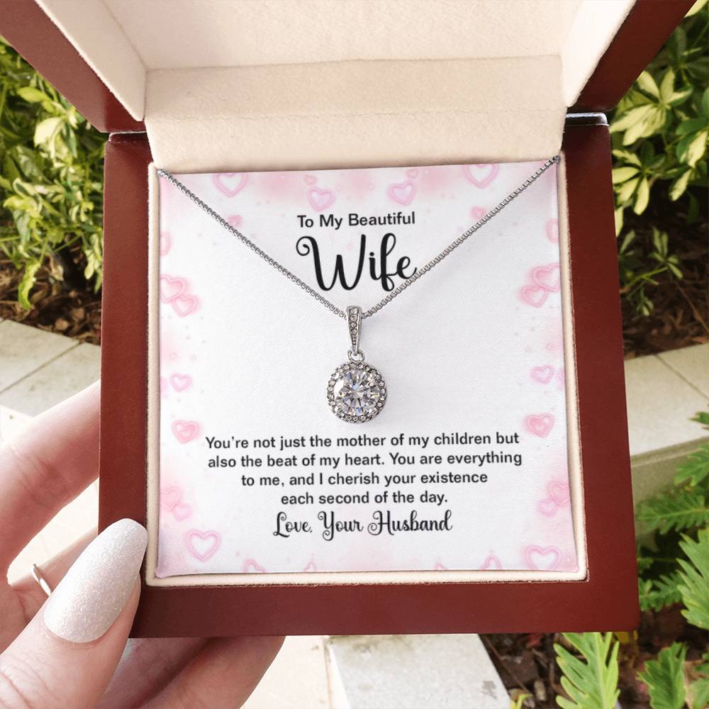 Heartfelt Wife Jewelry - Love Gift from Husband for Birthday, Anniversary & Valentine’s Day - Eternal Hope Necklace - Personalize Memories
