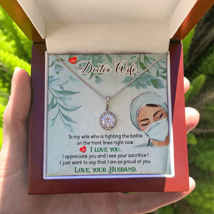 Doctor Wife Gift - Eternal Hope Necklace - Gift for Wife from Husband - Personalize Memories
