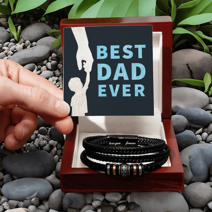 Best Dad Ever Gift - Love You Forever Bracelet - Personalize Memories
