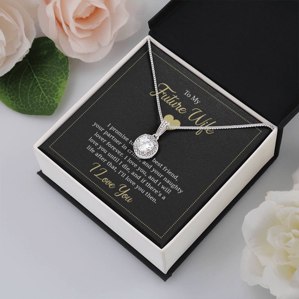 Future Wife Necklace - Romantic Jewelry Gift for Girlfriend for Valentine’s Day, Birthday & Proposal Celebrations - Eternal Hope Necklace - Personalize Memories
