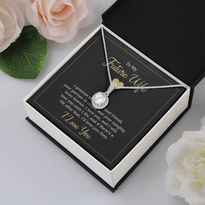 Future Wife Necklace - Romantic Jewelry Gift for Girlfriend for Valentine’s Day, Birthday & Proposal Celebrations - Eternal Hope Necklace - Personalize Memories