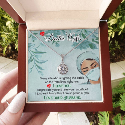 Doctor Wife Gift - Eternal Hope Necklace - Gift for Wife from Husband - Personalize Memories