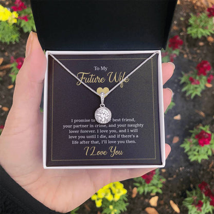 Future Wife Necklace - Romantic Jewelry Gift for Girlfriend for Valentine’s Day, Birthday & Proposal Celebrations - Eternal Hope Necklace - Personalize Memories