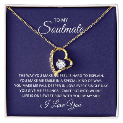 Soulmate Necklace - Soulmate Gift for Her for Valentine’s Day & Every Day Love - Forever Love Necklace - Personalize Memories