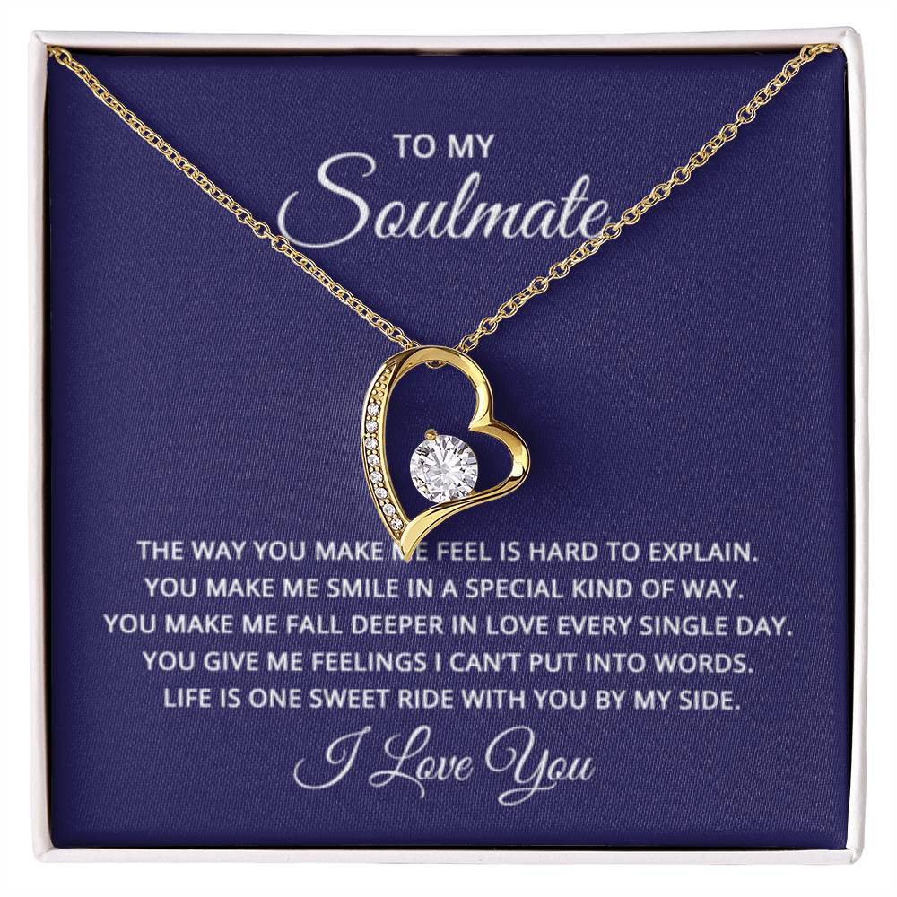 Soulmate Necklace - Soulmate Gift for Her for Valentine’s Day & Every Day Love - Forever Love Necklace - Personalize Memories