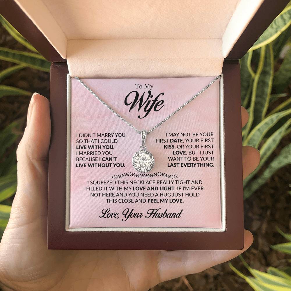 Gift for Wife from Husband - I Just Want To Be Your Everything - Eternal Hope Necklace - Personalize Memories