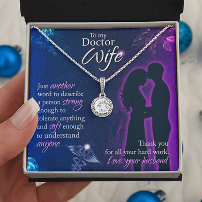 To my Doctor Wife - Eternal Hope Necklace - Gift for Wife from Husband - Personalize Memories