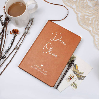 Loss of Sister Memorial Journal - Letters To My Sister - In Loving Memory Gift