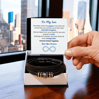 Son Graduation, Birthday Gift – Love You Forever Bracelet - Personalize Memories