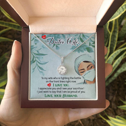 Doctor Wife Gift - Eternal Hope Necklace - Gift for Wife from Husband - Personalize Memories