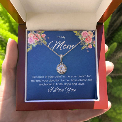To My Mom - Eternal Hope Necklace - Mom Gift from Son/Daughter - Personalize Memories