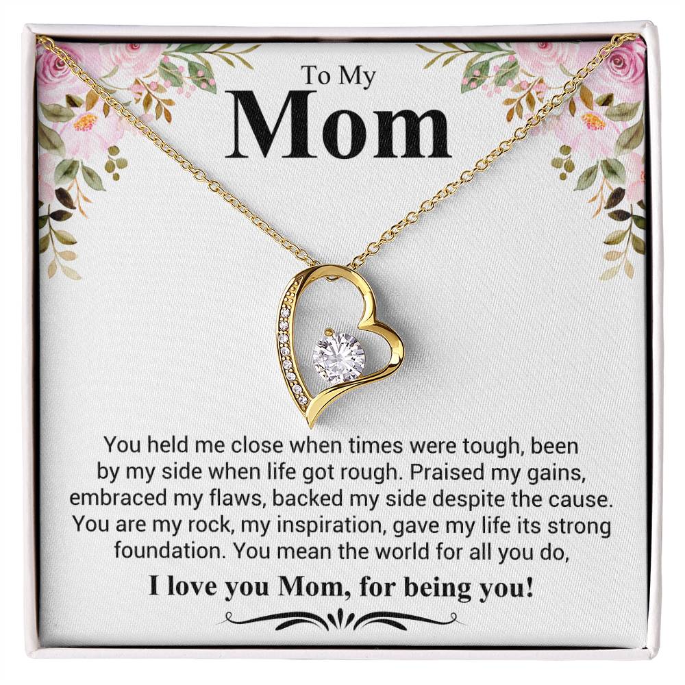 Gift for Mom - I Love You Mom - Forever Love Necklace - Personalize Memories