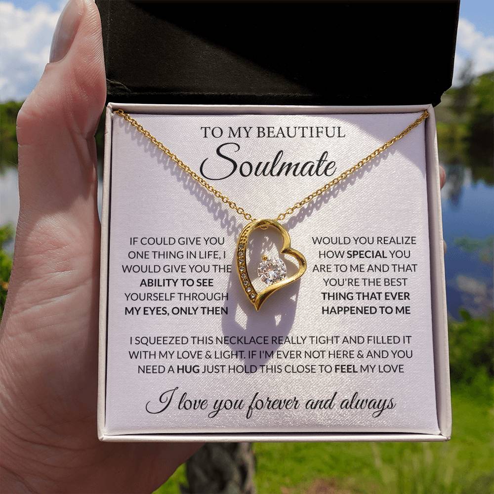 Gift for Soulmate - Feel My Love - Forever Love Necklace - Personalize Memories