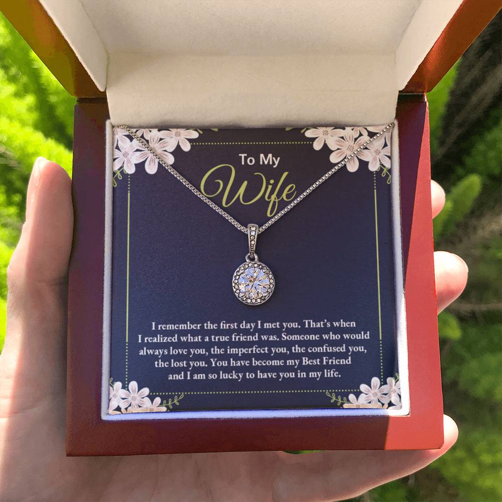To My Wife Necklace - Thoughtful Gift from Husband to Wife - Eternal Hope Necklace - Personalize Memories