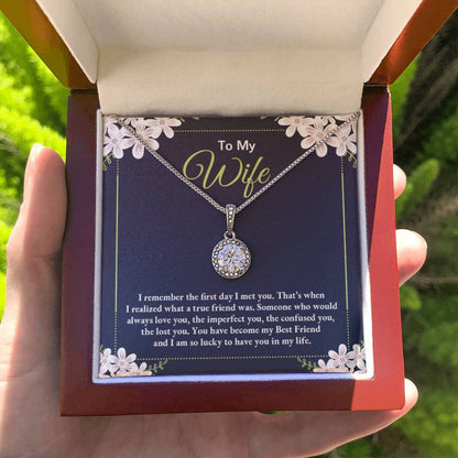To My Wife Necklace - Thoughtful Gift from Husband to Wife - Eternal Hope Necklace - Personalize Memories